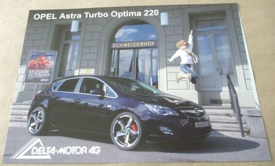 OPEL ASTRA TURBO OPTIMA 220 DELTA MOTOR Catalogue Brochure Prospekt Folder FR - Photo 1/2