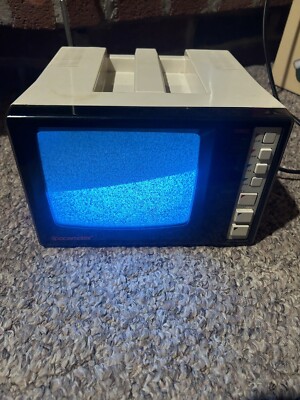 GE Spacemaker Vintage Television 5” 7-7160A Am/fm Radio Mountable CRT ...