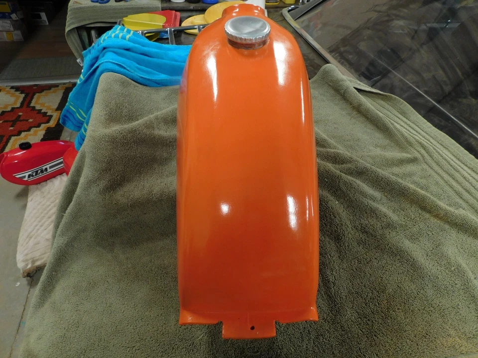 PENTON KTM 100 125 175 250 400 FIBRA DE VIDRIO TANQUE GASOLINA De colección MX MotoCross Foto 2 de 4