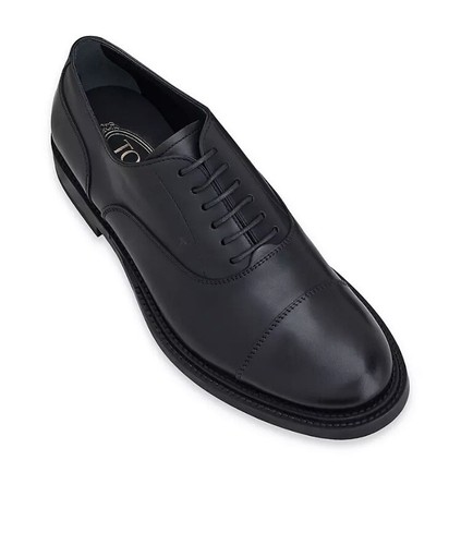 Tod's schwarze Echtleder-Schnürschuhe Gr. 8