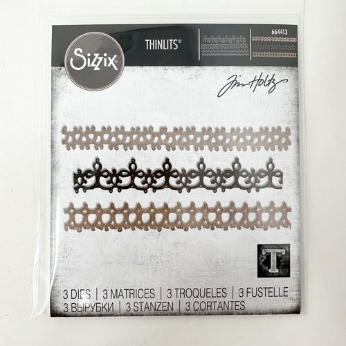Sizzix Thinlits Impresslits Bundle Metallic Paper Christmas Holiday Die Cut Sets - Picture 8 of 9