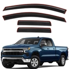 In-Channel Window Visor Rain Guards for 19-25 Silverado/Sierra 1500 Double Cab
