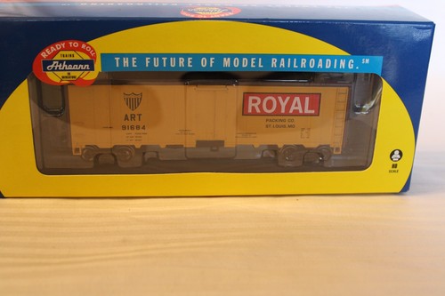 Athearn escala HO, 40' frigorífico caja coche, arte, real, amarillo, #91684 - 71357 BNOS | Condition: New