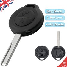 2 Button Remote Key Fob Shell Case Replacement for Smart ForFour 2004 2005 2006