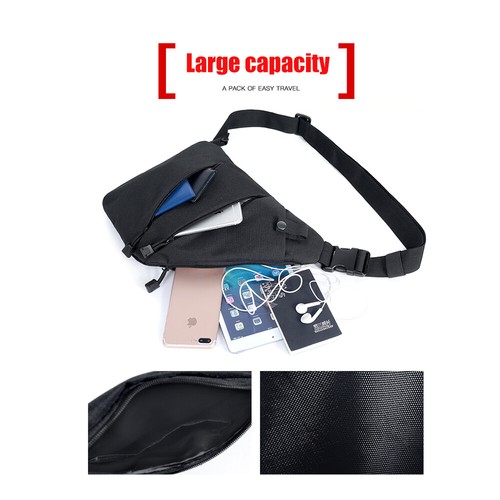 Anti Theft Bag Crossbody Multi-pocket Waterproof Travel Bag Sling Bag Backpack - Picture 5 of 24