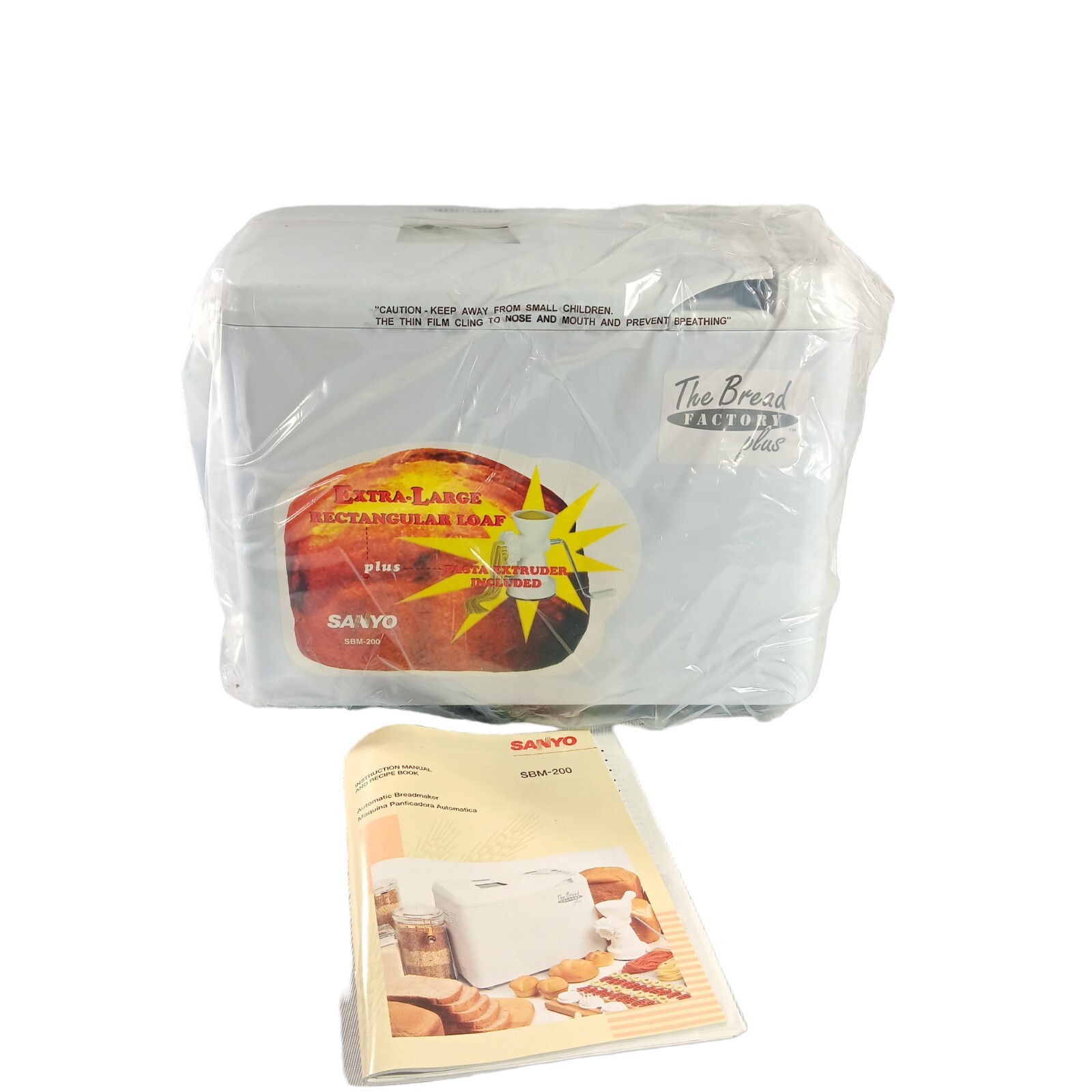 Sanyo Bread Factory Plus Automatic Bread Maker SBM200 W/Manual