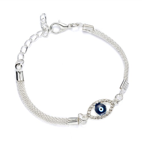 Turkish Lucky Evil Eye Jewellery Bracelet Cubic Zircon Bracelet Ladies Bracelet - Picture 2 of 9