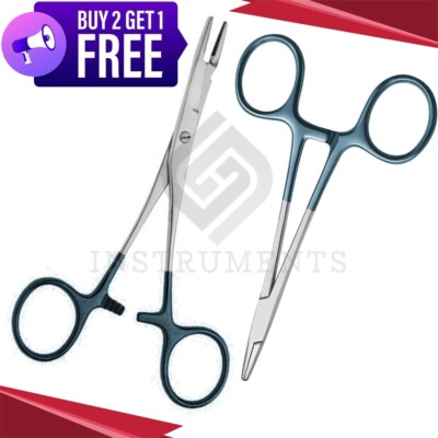 Foster-Gillies Needle Holder Smooth Jaws - Halsey Needle Holder Ring Handles