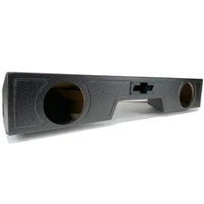 Sub Woofer Box Chevy Silverado 07-18 Ext Cab 2x8 Woofers Front Fire Ported