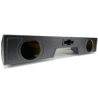 Sub Woofer Box Chevy Silverado 07-18 Ext Cab 2x8 Woofers Front Fire Ported