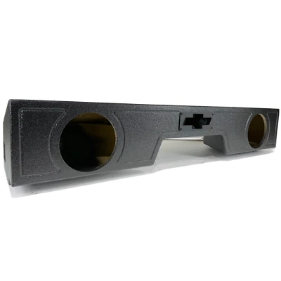MEGA BASS Sub Woofer Box Chevy Silverado 07-18 Ext Cab 2x8 Woofers Front Fire Ported