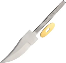 Knifemaking Fixed Knife 8.5" Stainless Steel Full Tang Blade Brass Finger Guard