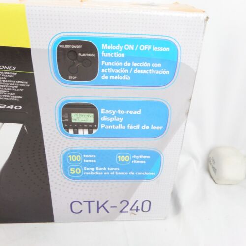 Casio CTK 240 Electronic Keyboard No Adapter Working - Picture 16 of 19
