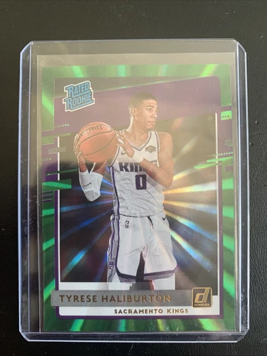 2020-21 Panini Donruss - Rated Rookies Tyrese Haliburton #231 Green Laser (RC)