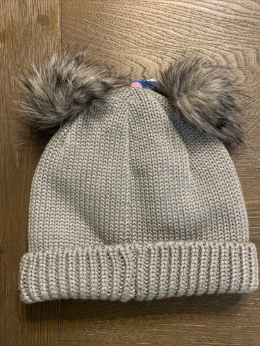 NEW Columbia Youth Snow Problem II Beanie One Size Columbia Grey Double Pom - Picture 5 of 6