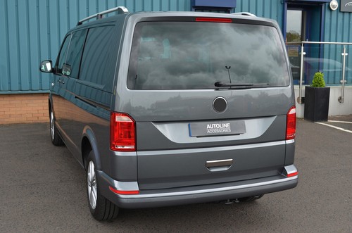 Black Chrome Rear Door Handle Trim Cover To Fit Volkswagen Caravelle (2016+) - Picture 4 of 4