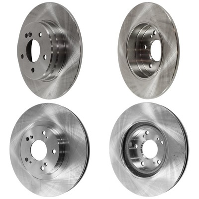 Front & Rear Brake Disc Rotors for MB Mercedes CLK Class C E Coupe Sedan CLK350