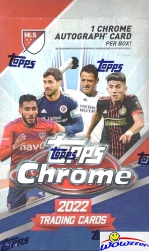 2022 Topps CHROME MLS Soccer HUGE Factory Sealed HOBBY Box-CHROME AUTOGRAPH!