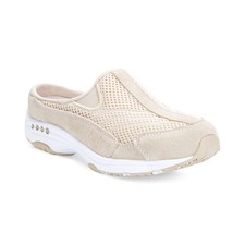 Women's Easy Spirit Traveltime Slip-On Mule Walking Sneakers Light Natural
