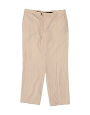 VALENTINO Mens Chino Trousers IT 56 3XL W36 L30 Beige Cotton AA03