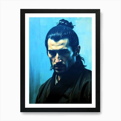 Kreatives Männerportrait 143 Kunstdruck gerahmtes Wandbild Poster Leinwanddruck Bild
