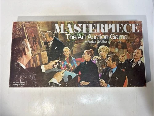 Vintage 1970 Masterpiece Art Auction Board Game Parker Brothers 100% Complete