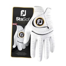 FootJoy Men's Golf Glove Large Worn on Left Hand White StaSof