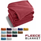 Faux Fur Fleece Throw Blanket Super Soft Blankets for Sofa Bed Couch Queen King