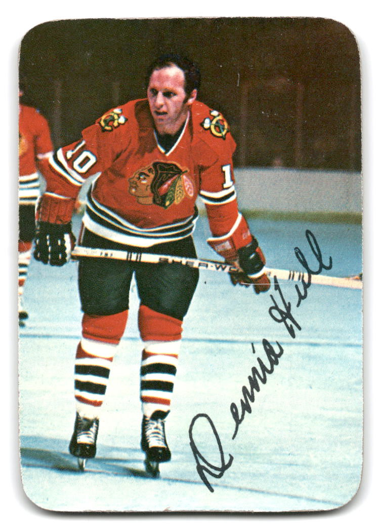 Dennis Hull 1976-77 Topps HOCKEY #16 Chicago Blackhawks Glossy Inserts