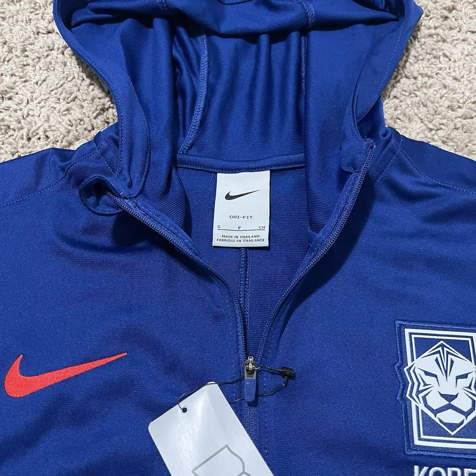 Korea Jacket Mens Small Blue National Football Team Nike Strike Hooded Full Zip - Image 2 of 4