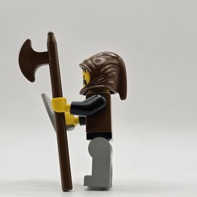 Lego Wolfpack Minifigure cas252 Castle Black Knights 6086 6075 HTF Shield Axe