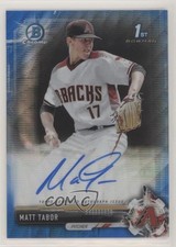 2017 Bowman Draft Chrome Pick Blue Wave Refractor 18/150 Matt Tabor Auto 1u4
