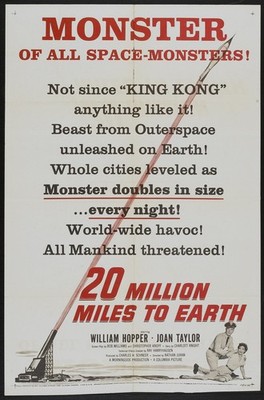 20 Million Miles to Earth 03 Filmposter Kunstdruck legendäre Qualität Heimkino