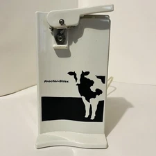 Rare Vintage Proctor-Silex Cow Design Can Opener Farm Tested Working