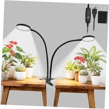 Grow Lights for Indoor Plants Full Spectrum, Clip On Plant 3.6-inch Dual Head
