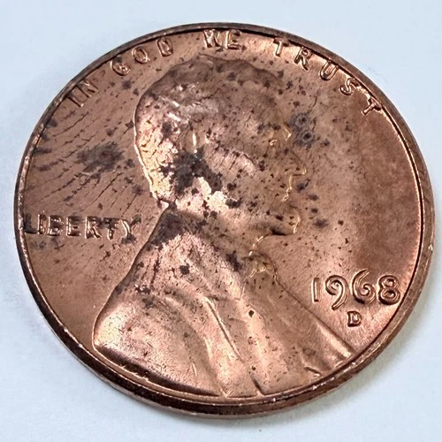 1968-D Lincoln Memorial Cent — photo from another recent sale