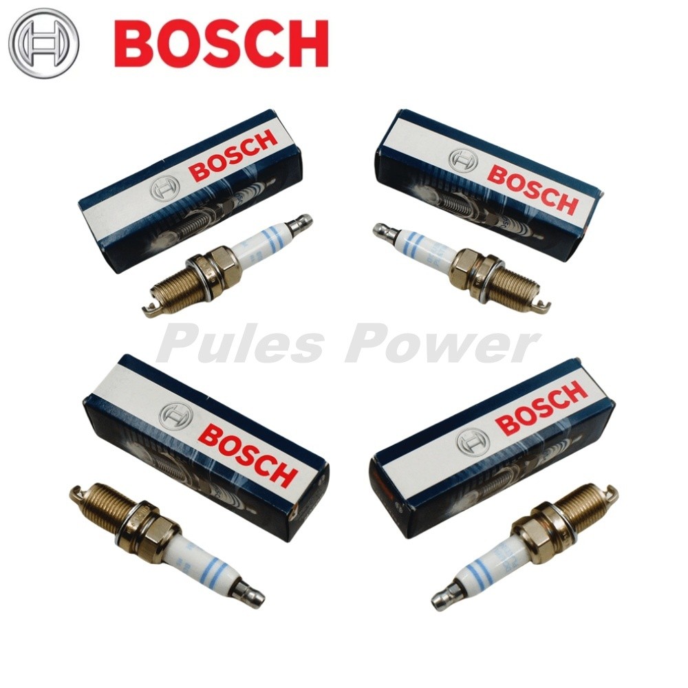 4 x 06H905601A Bosch Double Platinum Spark Plug OEM For Audi A1 A3 A4 A5 VW Golf