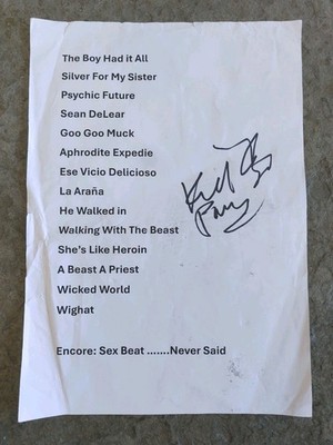 Kid Congo Powers (The Cramps, The Gun Club): SIGNIERTE Setlist, Berlin, 20.03.26