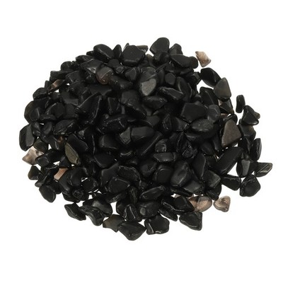 Fluoritsteine für Tumbled Chips, 1lb/500g Kies schwarz