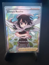 Pokémon TCG Zinnia's Resolve 203/203 Evolving Skies Ultra Rare Full Art Holo, NM