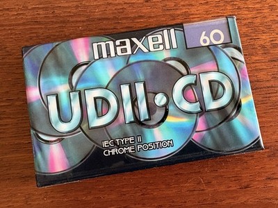 Maxell UD II-CD 60  IEC /TYPE II Chrome Postion Audiokassette   OVP ungeöffnet
