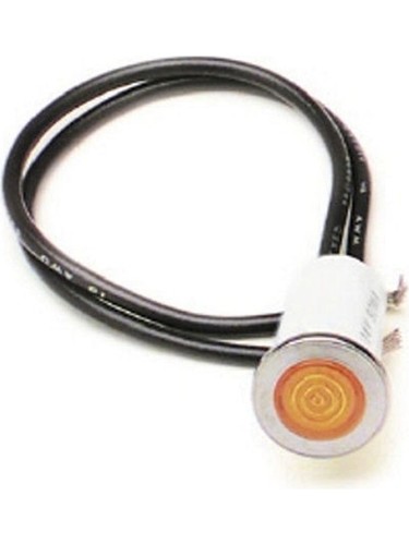 Painless Wiring Indicator Light - 1/2 in OD - Amber - Universal - Each (80208) - Picture 1 of 12