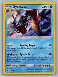 Gyarados 33/147 Burning Shadows Holo Rare