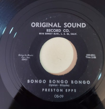 Preston Epps BONGO BONGO BONGO (SURF ROCK 45) #9 PLAYS VG+ TO VG++