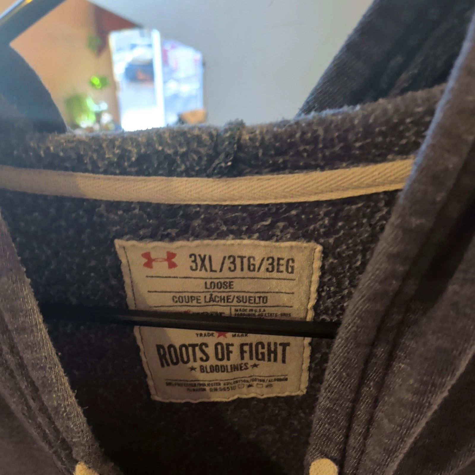 Under Armour Roots Of Fight Mike Tyson Kid Dynamite Zip Up Hoodie Size 3XL - product detail image 2