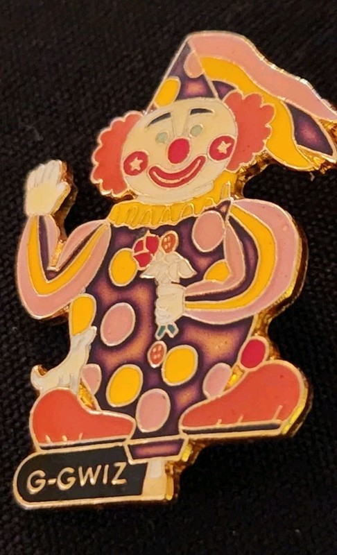 DATE? "CLOWN" SPECIAL SHAPE HOT AIR BALLOON PIN "S/H COMB"