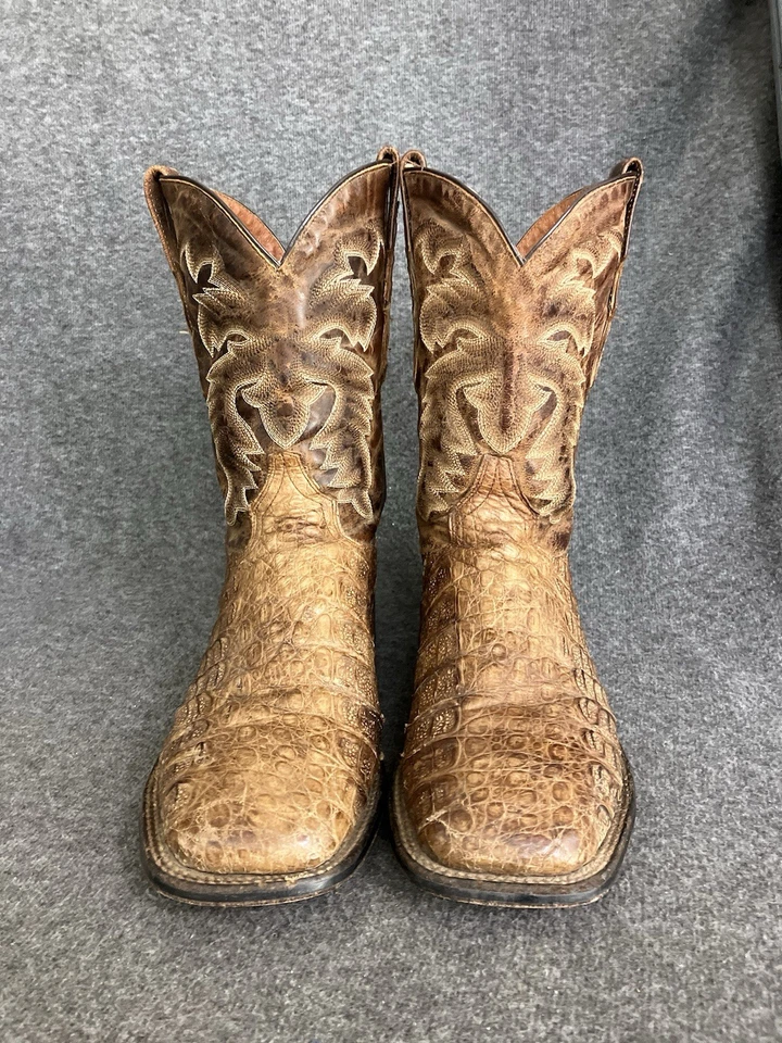 Botas Western Dan Post Caiman Para Hombre 10.5 D Marrón Apache DP 2807 Vaquero EDICIONES Foto 2 de 4