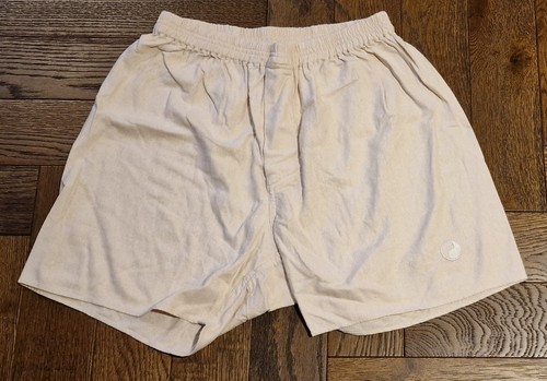 Our Legacy, OUR LEGACY elasticated waistband Work Shop Magniberg shorts in Taupe Size XS