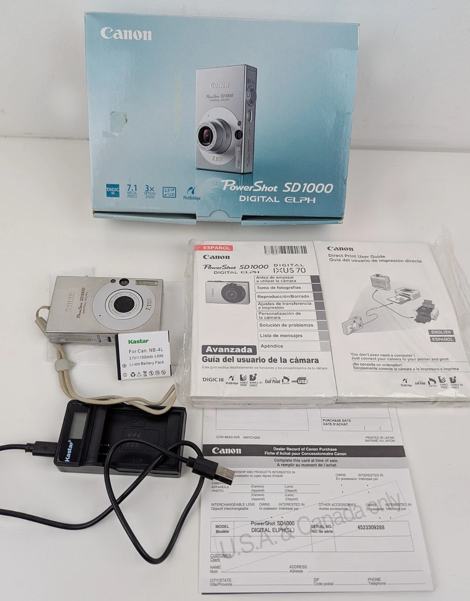 Canon PowerShot SD1000 Digital Cameras for sale | eBay