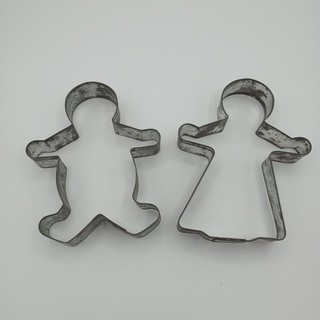 Cookie Cutters Gingerbread Boy & Girl Vintage Set